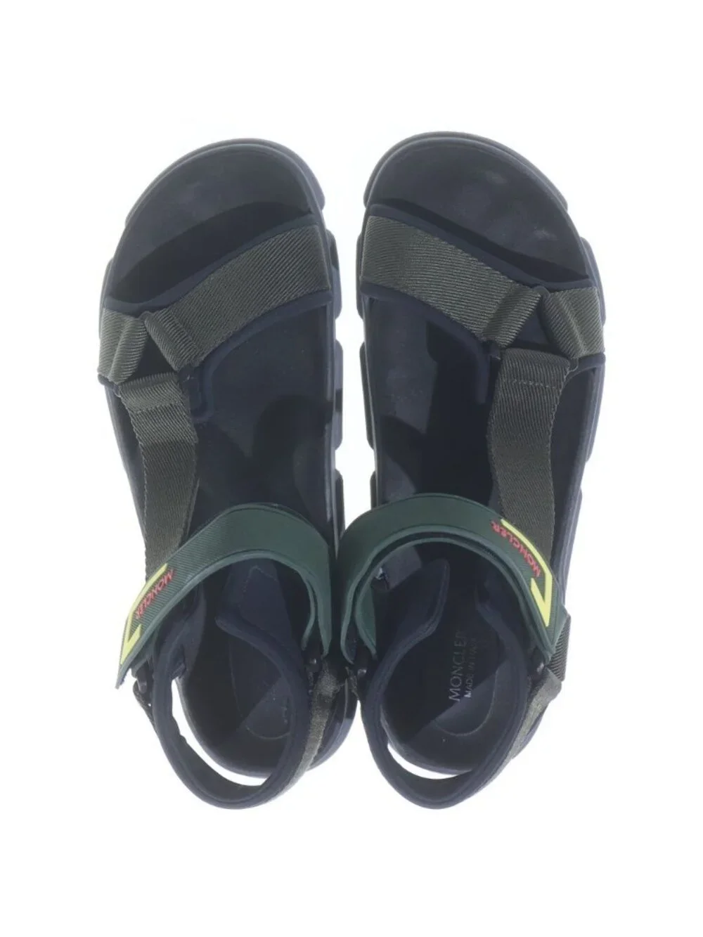 Moncler Simeon Sandalo Logo Strap Sandals Khaki